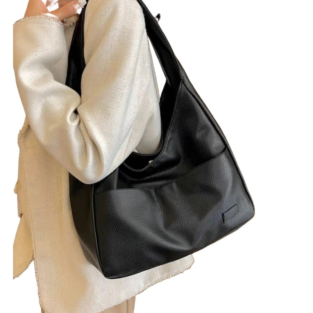 NEW in bag! Black Vegan Leather Purse Bag Hobo